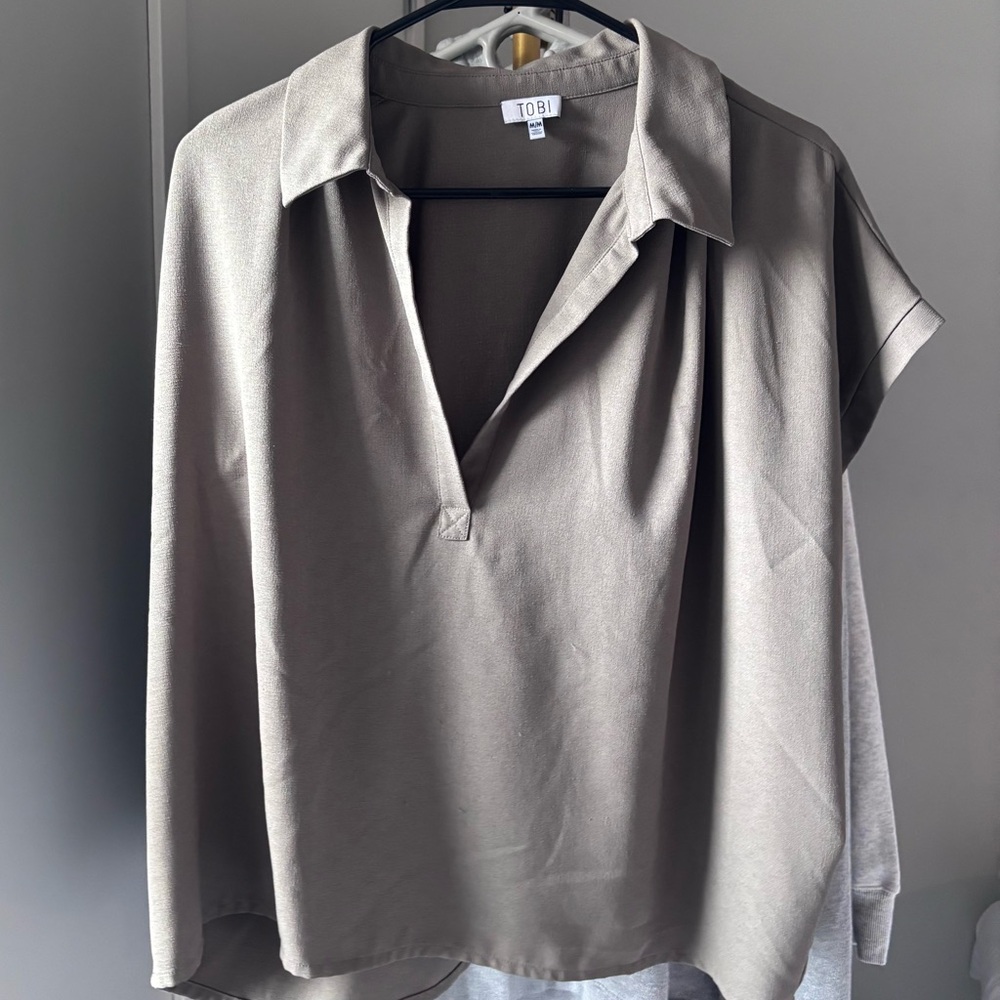 tobi green blouse